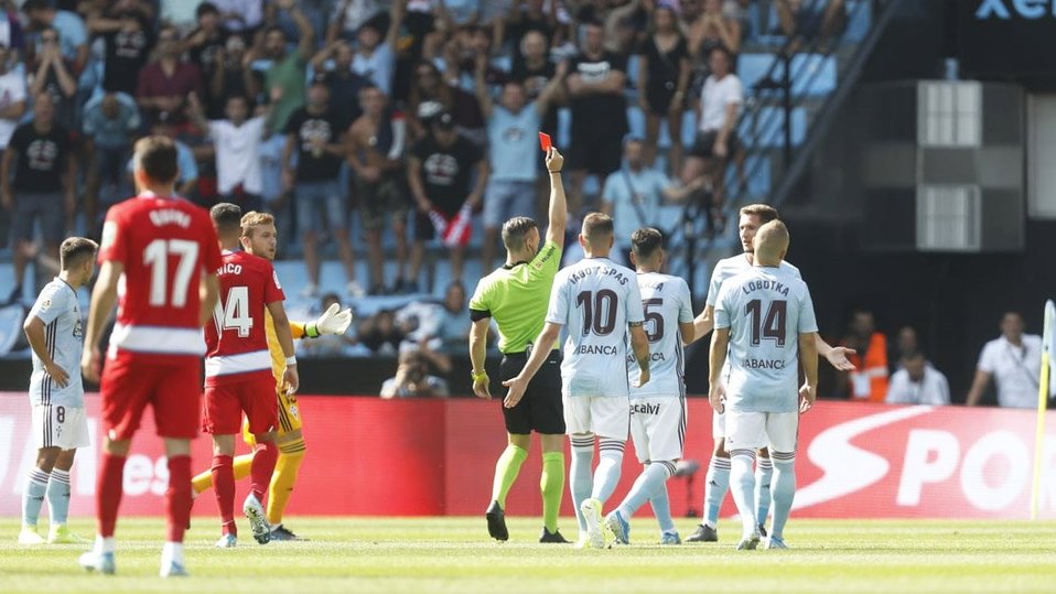 Celta de Vigo y Néstor Araujo caen ante el Granada (Twitter @RCCelta)
