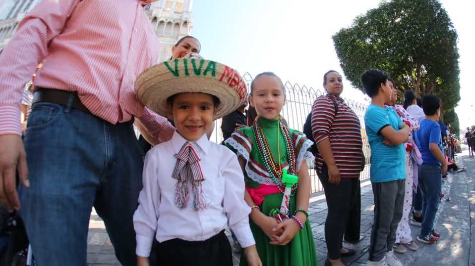 Desfile de la independencia en León Guanajuato