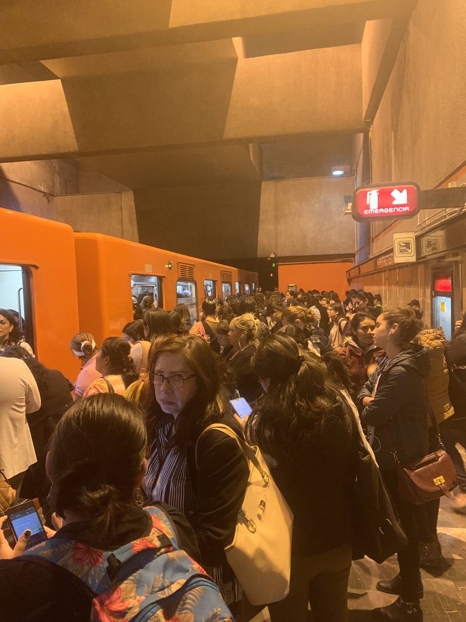 La estación Patriotismo de la Línea 9 del Metro.  (Tomado de @Dianamonts2)