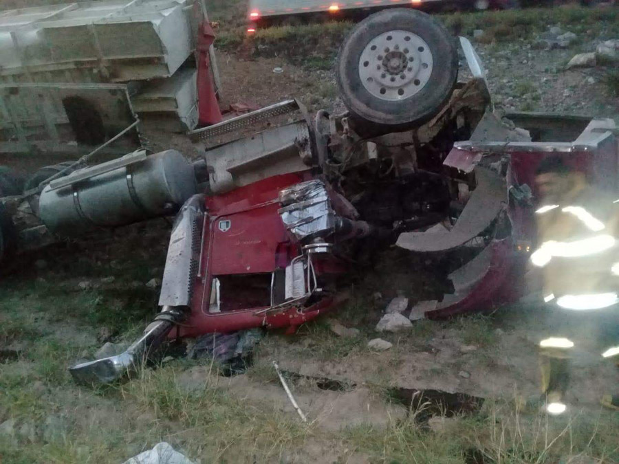 El accidente ocurrió carretera libre tramo Estación Chocolate-La Presa. (Milenio Digital)