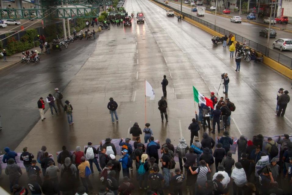 El bloqueo de policías federales en el AICM | Cuartoscuro