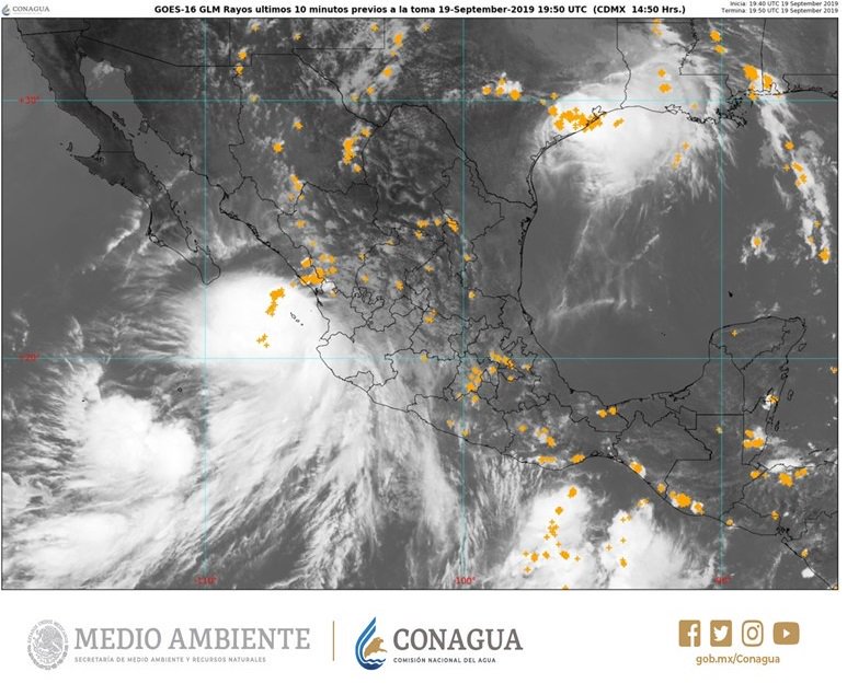 Las clases fueron suspendidas por la tormenta 'Lorena'. (SMN)