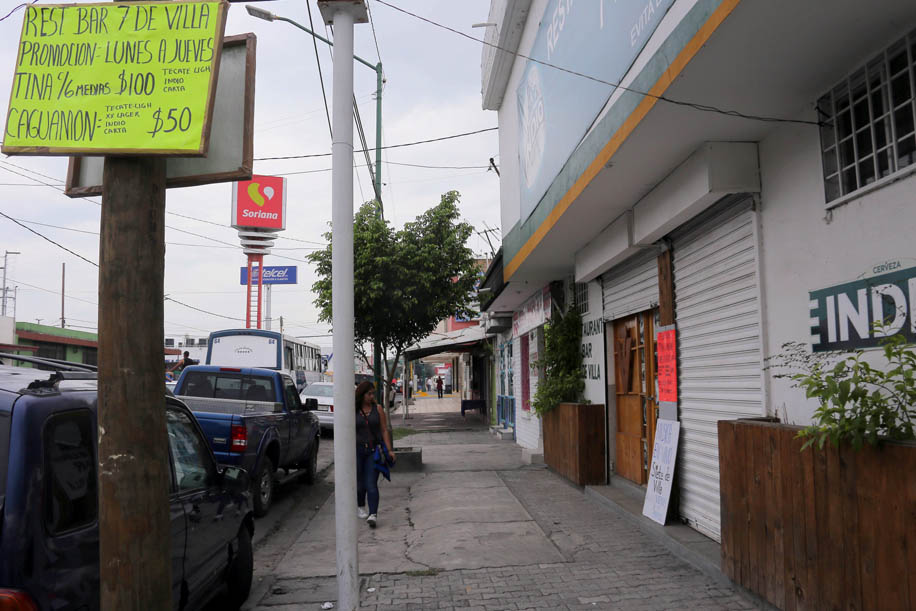 La mayoría de los cierres de establecimientos, se realizaron en la zona centro de la ciudad. (Milenio Digital)