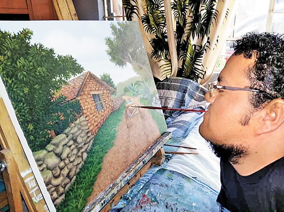 El pintor nació con artrogriposis múltiple congénita. (Especial)
