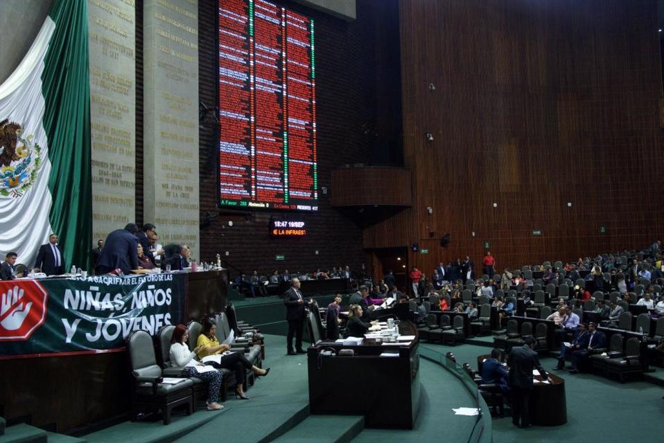 El pleno de la Cámara de Diputados durante la discusión de las leyes educativas (Cuartoscuro)