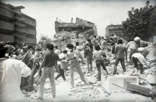 Tras los sismos del 85 se puso en evidencia la necesidad de una cultura de la prevención. Archivo General de la Nación.
