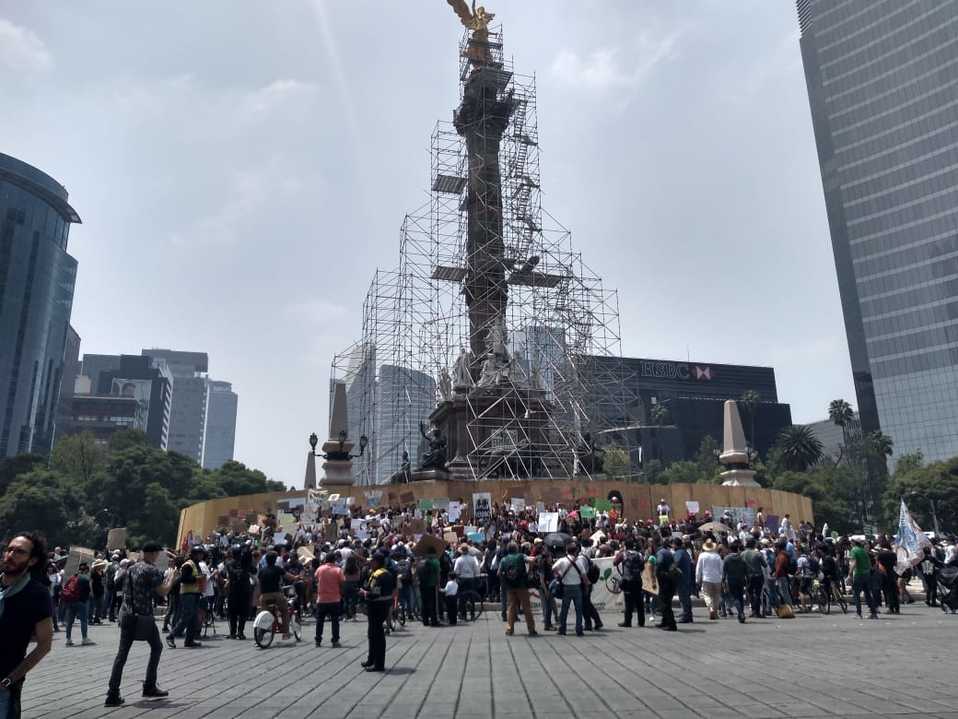 México se suma a las protestas contra el cambio climático/Áxel Martínez.