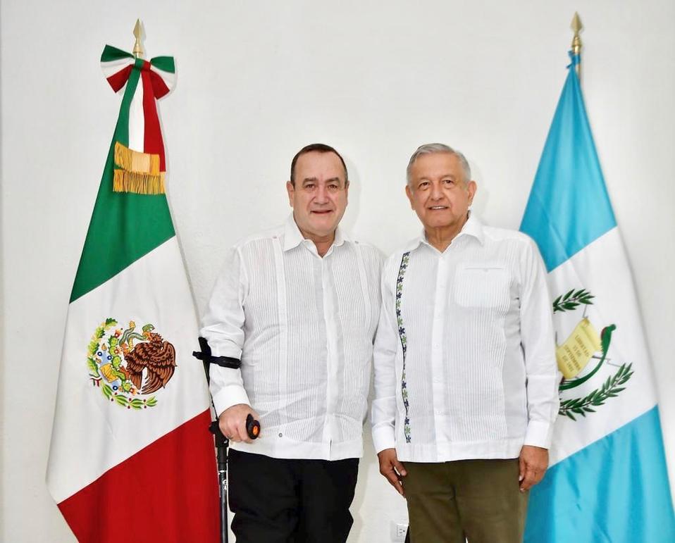 Se reúne Andrés Manuel López Obrador con el presidente electo de Guatemala, Alejandro Giammattei. (Especial)