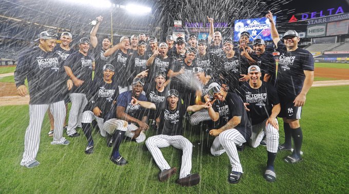 Yankees logra título de la División Este por primera vez desde el 2012 (Twitter: @Yankees)