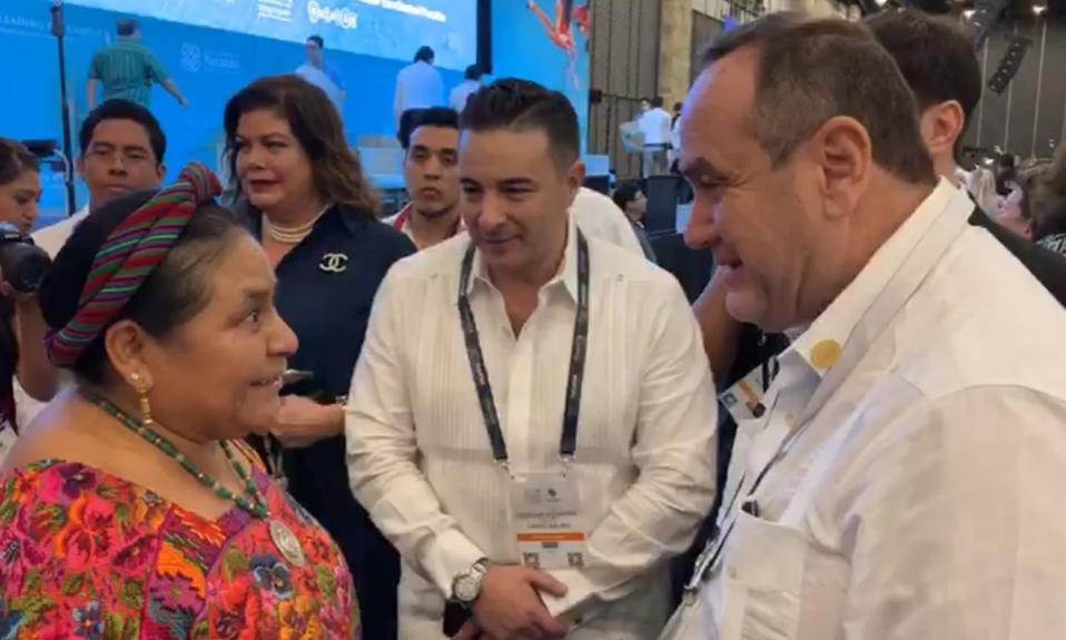 Alejandro Giammattei, realizó su primera visita a México.