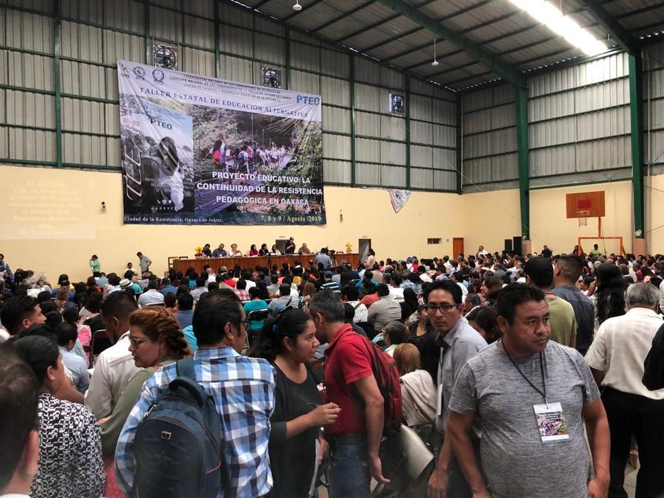 La CNTE llamó a protestar el martes en el Senado. (Óscar Rodríguez)