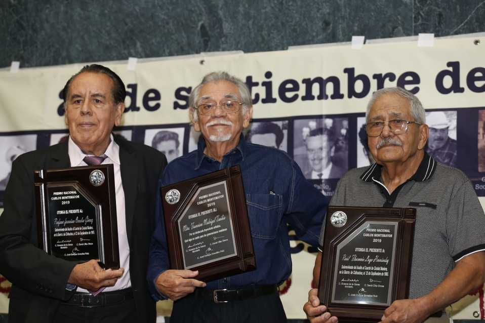 Premio Nacional Carlos Montemayor a ex integrantes de la Liga 23 de septiembre (Héctor Tellez).