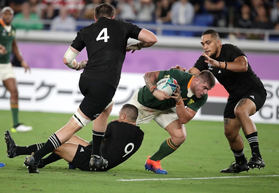 Los All Blacks ganan su primer encuentro en el Mundial de Rugby 2019 (AP)