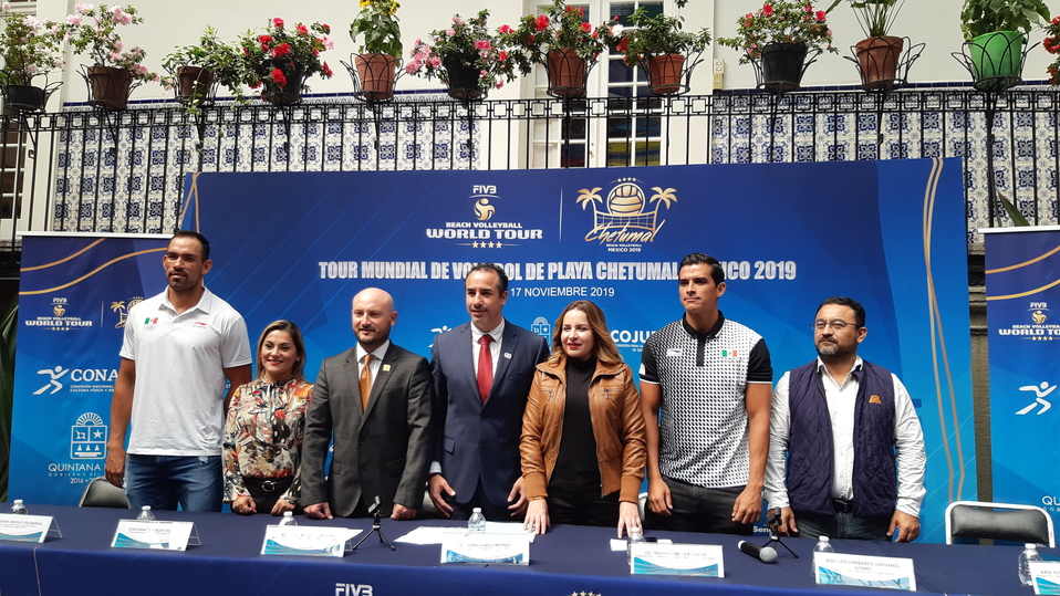 Presentación del Tour Mundial de Voleibol Chetumal 2019 (Cynthia Cortés)