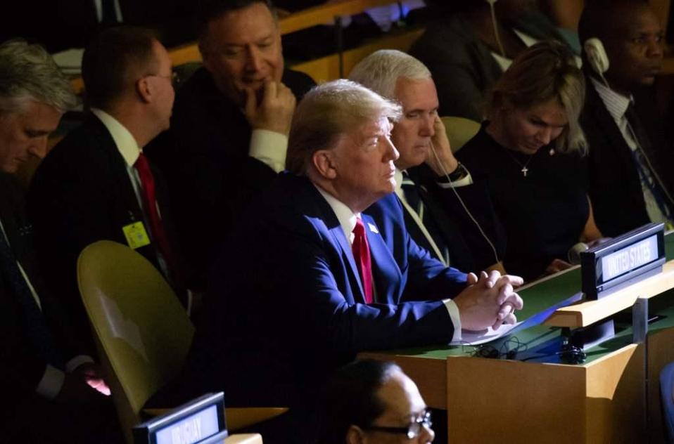 El presidente de Estados Unidos, Donald Trump, asistió a la cumbre de la ONU sobre cambio climático (EFE)