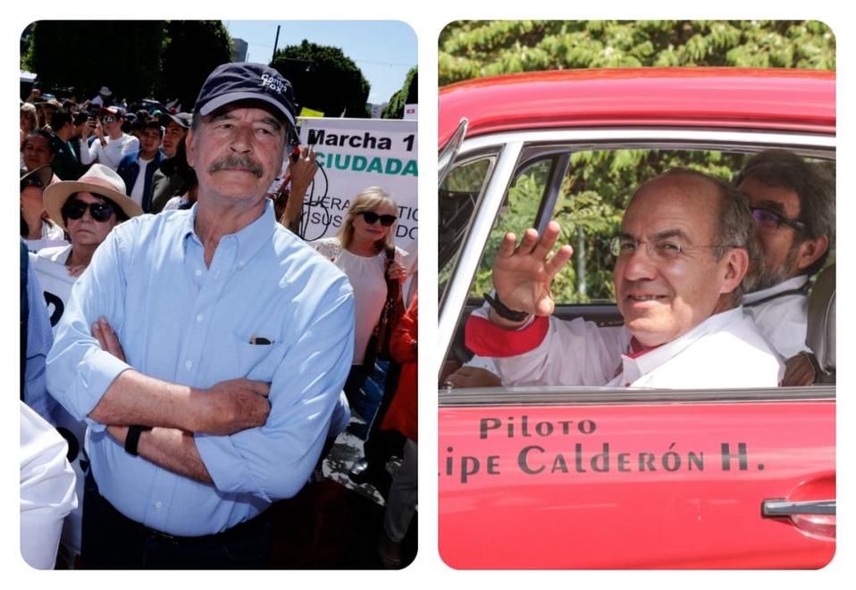 Los ex presidente Vicente Fox y Felipe Calderón (Especial Cuartoscuro)