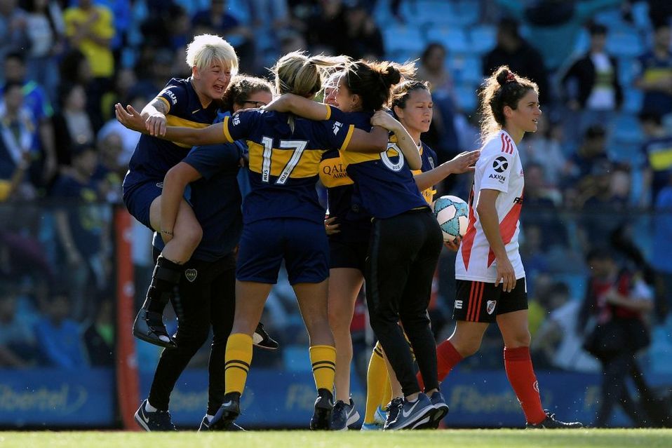 Boca Juniors femenil goleó a River Plate (AFP)