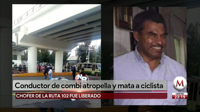 Conductor de combi atropella y mata a ciclista en Edomex- Grupo Milenio