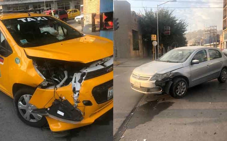 Torreón: Taxista se pasa el rojo y choca la colonia centro- Grupo Milenio
