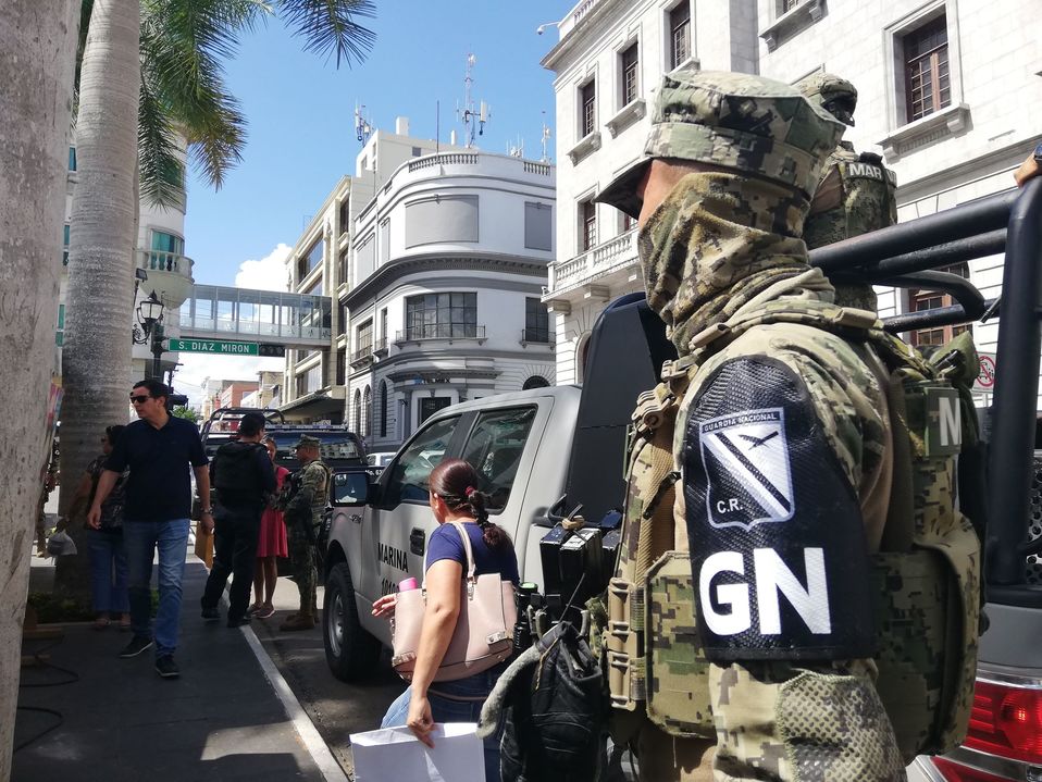 Guardia Nacional en la Zona Conurbada (Foto/Jesús Alberto García)