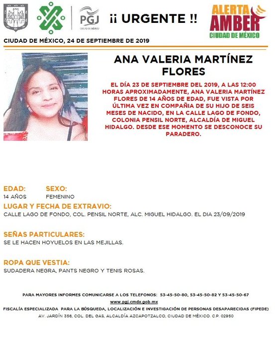 La joven fue vista por última vez en la alcaldía Miguel Hidalgo. (Especial)