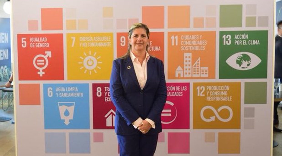 Martha Herrera, directora de Responsabilidad Social de Cemex (Foto tomada de Twitter)