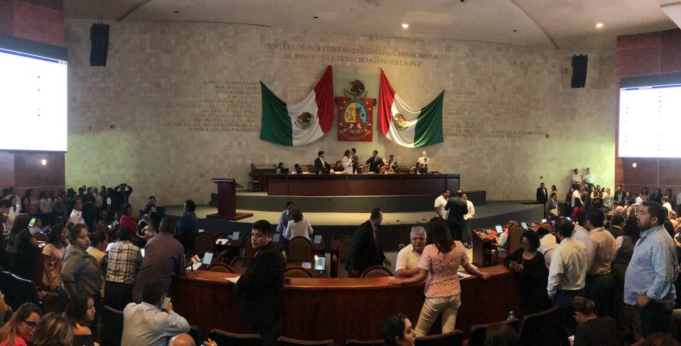 Congreso de Oaxaca. (Tomado de @CongresoOaxLXIV)
