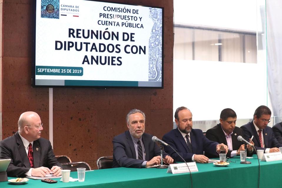 Directores de universidades se reunieron con la Comisión de Presupuesto en San Lázaro. (Especial)