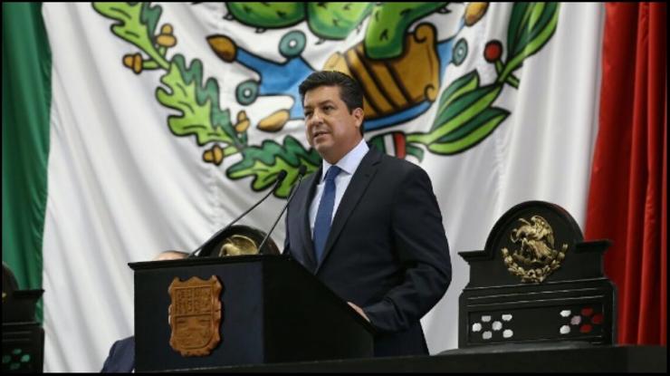 Francisco García Cabeza de Vaca en su tercer informe de gobierno por Tamaulipas (Foto/ESPECIAL)