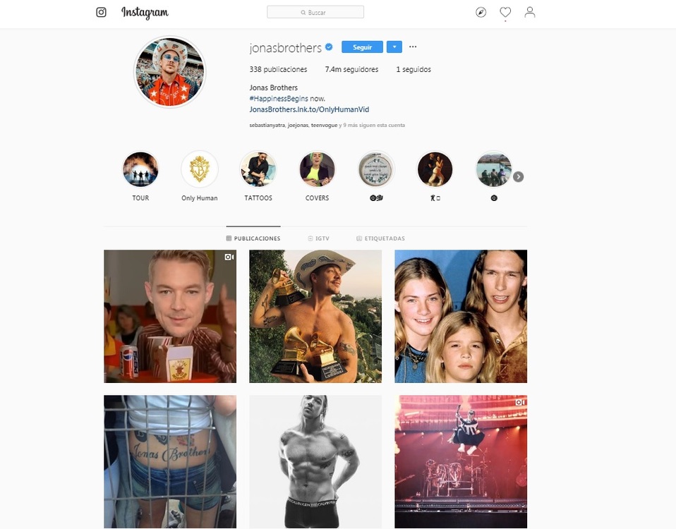 La cuenta en Instagram de los Jonas Brothers fue hackeada por Diplo (Instagram).