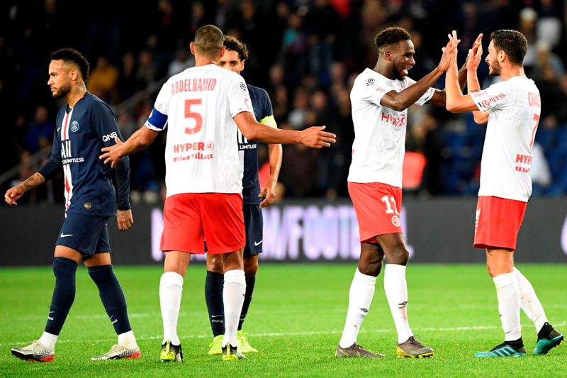 PSG fue derrotado por el Reims (AFP)