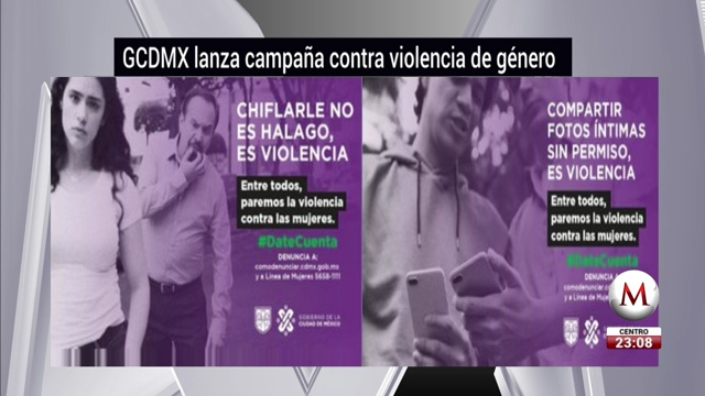 Campaña contra la violencia de género en CdMx - Grupo Milenio