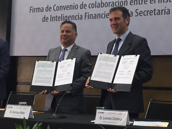 INE y la UIF firman convenio para fiscalizar campañas/Especial.