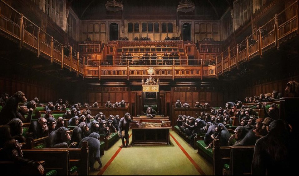 Devolved Parliament, pieza de Banksy.