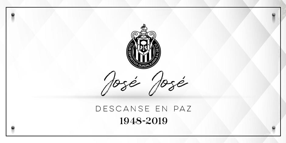 Chivas lamenta la muerte de José José (Twitter: @Chivas)