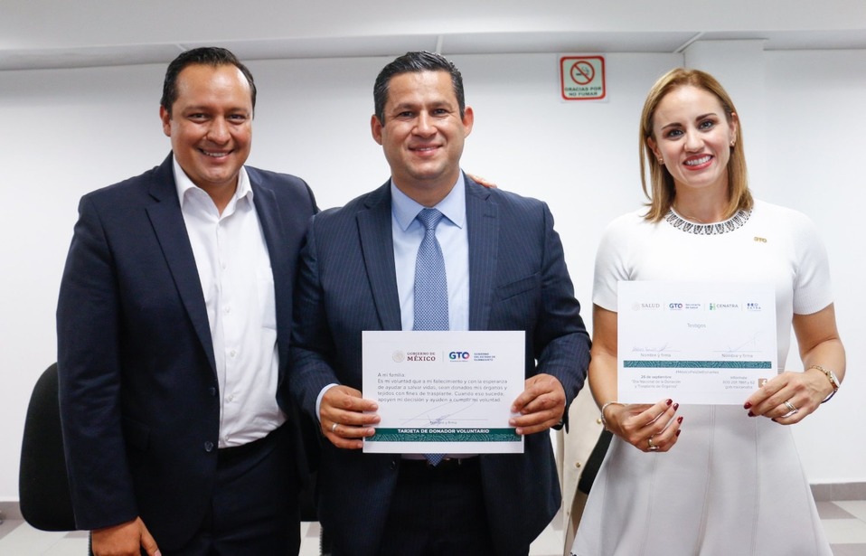 Diego Sinhue, gobernador de Guanajuato,  donará órganos al morir. Foto: Especial.