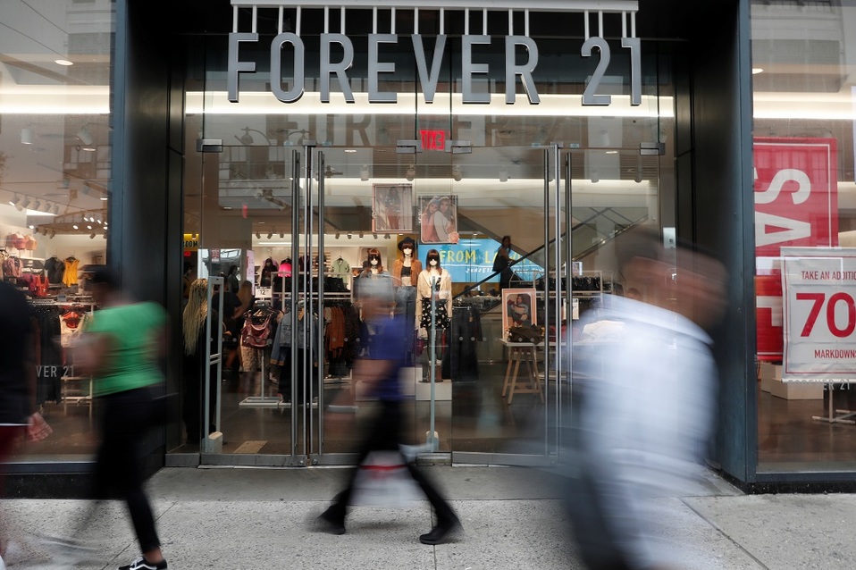 Forever 21 se declaró en bancarrota este domingo. (Reuters)
