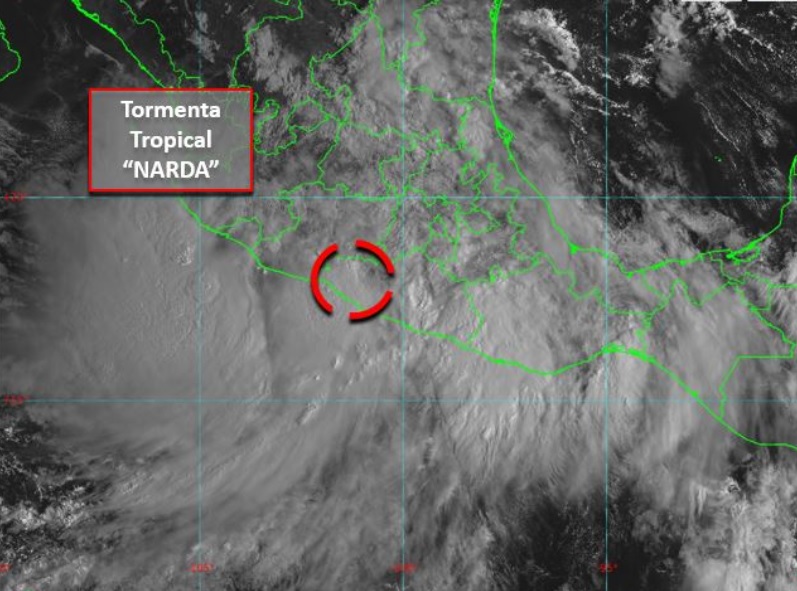 La tormenta tropical 'Narda' (Especial)