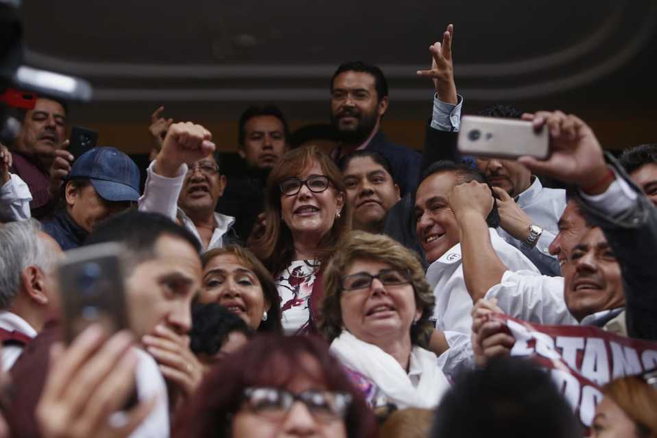 Yeidckol Polevnsky, líder nacional de Morena (Ariana Pérez)