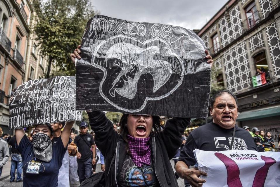 Protesta del 2 de octubre en CdMx.(Cuartoscuro)