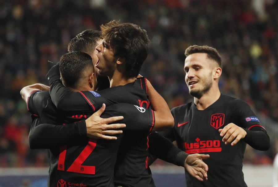 El Atlético de Madrid venció 0-2 al Lokomotiv Moscú en la Champions League (EFE)