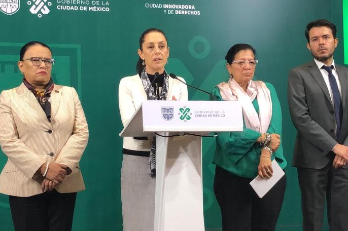 Sheinbaum dijo que el Cinturón de Paz estará integrado por trabajadores de CdMx y de CDHDF. | Jorge Almazán