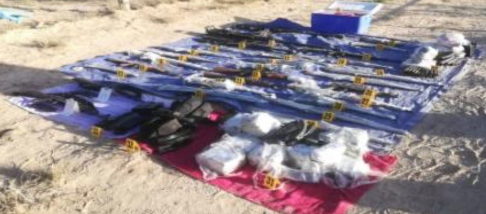 Decomiso de armamento en Tamaulipas por parte de Sedena (Foto/CORTESÍA)