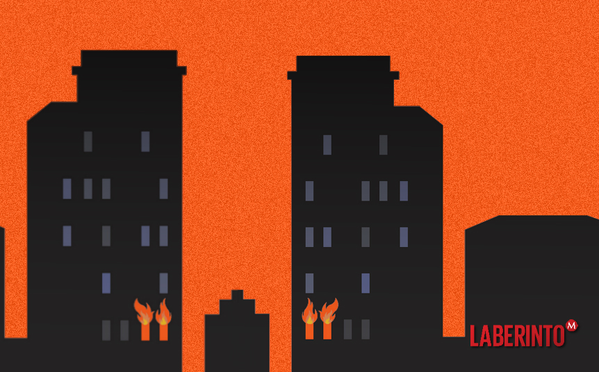 Detalle de la portada de 'Noche de fuego' (Acantilado)