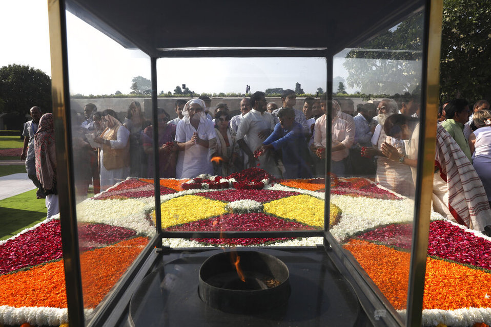El robo fue detectado por personal del monumento Bapu Bhawan.AP