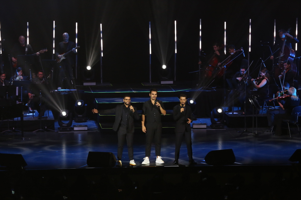 Gianluca Ginoble, Ignazio Boschetto y Piero Barone llegaron al Auditorio Pabellón M enamorando a las regias. Foto: Raúl Palacios