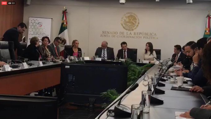 Luis Antonio Ramírez Pineda, titular del ISSSTE, comparece ante comisiones del Senado/Especial.