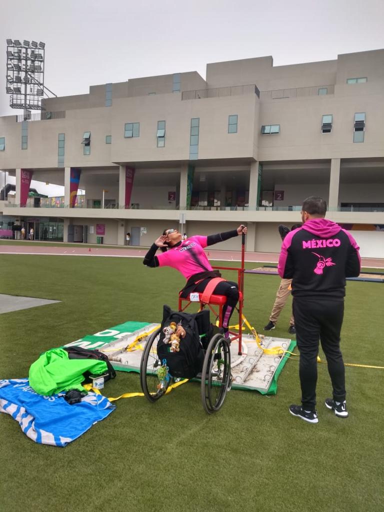 María de los Ángeles Ortiz Hernández, plusmarquista mundial en impulso de bala (Cortesía)