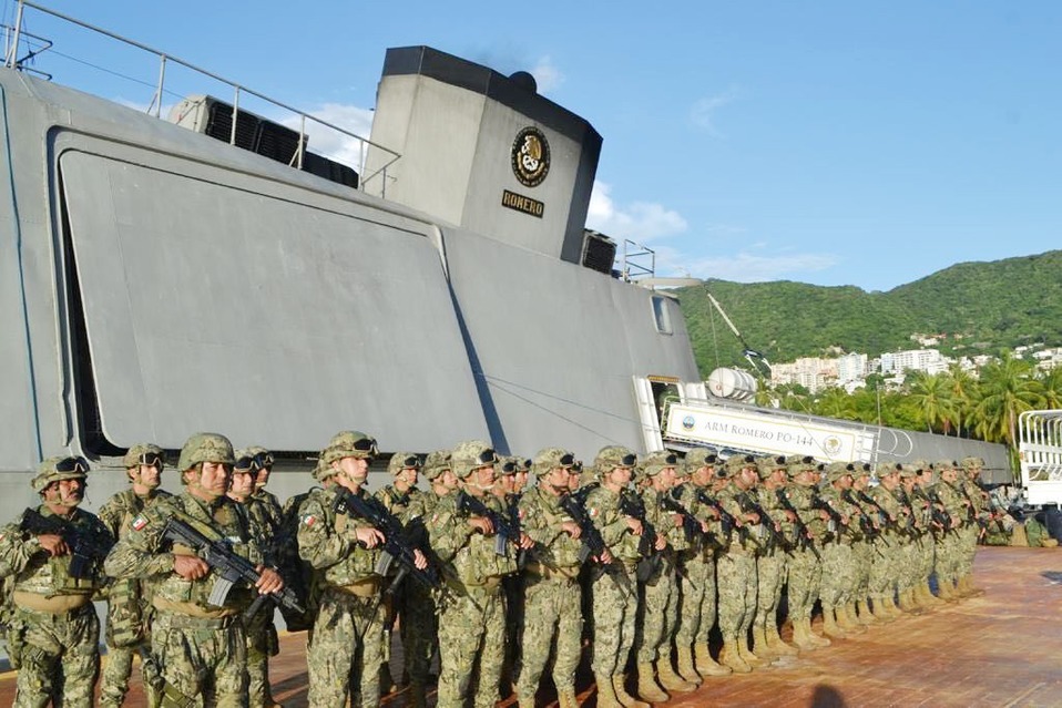 Los marinos desembarcaron del buque patrulla Oceánica “ARM Romero” PO-144. (Javier Trujillo)