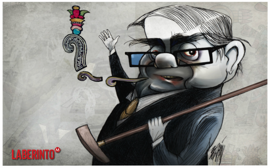 Miguel León Portilla (1926-2019). (Ilustración: Ángel Boligán)